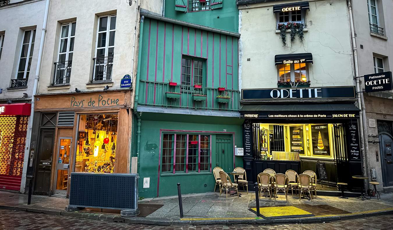 The historic Latin Quarter in Paris, France